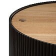 ATMOSPHERA - Table basse "Enola" en placage frêne D55cm noir - vignette