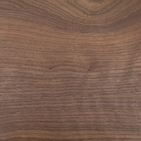 ATMOSPHERA - Table basse 2 niveaux "Kemi" en placage noyer & métal 118x43cm - large