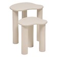 ATMOSPHERA - Lot de 2 tables d'appoint Olao ivoire 45x45cm - vignette