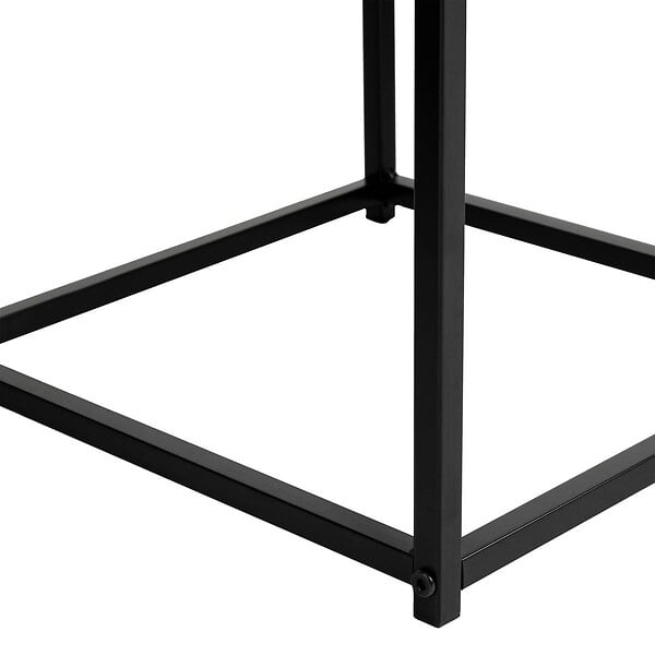 ATMOSPHERA - Lot de 2 tables basses Jones effet marbre noir L37/33cm - large