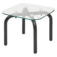 ATMOSPHERA - Lot de 2 tables d'appoint Hecate argent 50x50cm - vignette