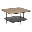 ATMOSPHERA - Table basse 1 étagère "Hodia" noir 75x75x38cm - vignette
