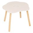 ATMOSPHERA - Table d'appoint enfant Douceur blanc 54x42cm - vignette