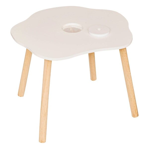 ATMOSPHERA - Table d'appoint enfant Douceur blanc 54x42cm - large