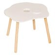 ATMOSPHERA - Table d'appoint enfant Douceur blanc 54x42cm - vignette