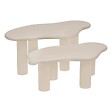 ATMOSPHERA - Lot de 2 tables basses Olao ivoire 100x60cm - vignette