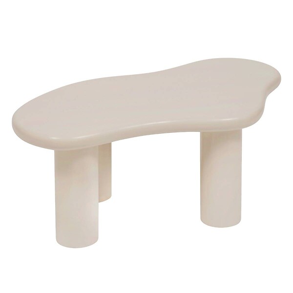 ATMOSPHERA - Lot de 2 tables basses Olao ivoire 100x60cm - large