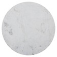 ATMOSPHERA - Lot de 2 tables gigognes "Garance" blanc plateau marbre - vignette