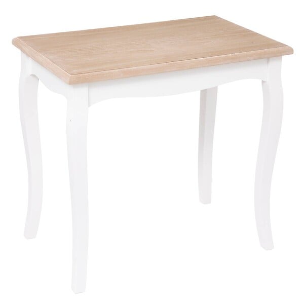 ATMOSPHERA - Lot de 2 tables gigognes "Chrysa" pin blanc L48/60cm - large