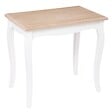 ATMOSPHERA - Lot de 2 tables gigognes "Chrysa" pin blanc L48/60cm - vignette
