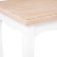 ATMOSPHERA - Lot de 2 tables gigognes "Chrysa" pin blanc L48/60cm - vignette