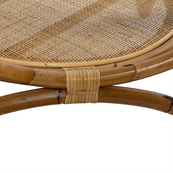 ATMOSPHERA - Table basse "Farah" rotin D90cm - large