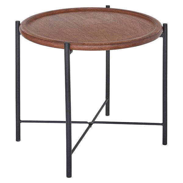 ATMOSPHERA - Table d'appoint Metsa marron 42,5x42,5x41cm - large