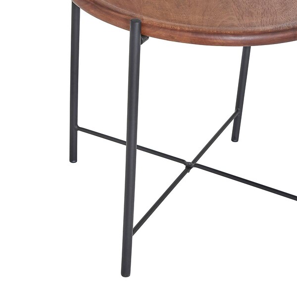 ATMOSPHERA - Table d'appoint Metsa marron 42,5x42,5x41cm - large