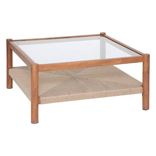 ATMOSPHERA - Table basse "Apala" 80x80cm bois - large