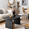 ATMOSPHERA - Table basse "Isana" 120x60cm noir - vignette