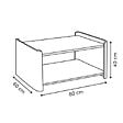5 FIVE SIMPLY SMART - Table basse Roundy blanc ivoire et bois - vignette