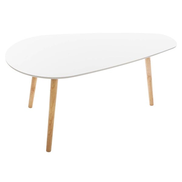 ATMOSPHERA - Tables gigognes "Mileo" blanc L88/98cm - large