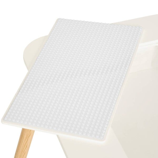 ATMOSPHERA - Table d'appoint enfant Buldy blanc 68,5x43cm - large