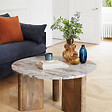 ATMOSPHERA - Table basse "Coppa" manguier D91cm - vignette
