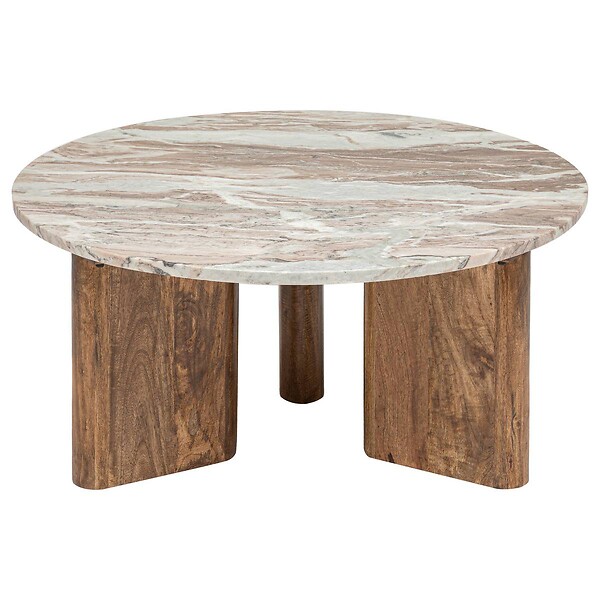 ATMOSPHERA - Table basse "Coppa" manguier D91cm - large