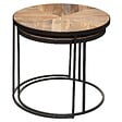 ATMOSPHERA - Lot de 2 tables gigognes "Basile" manguier D51/56cm - vignette