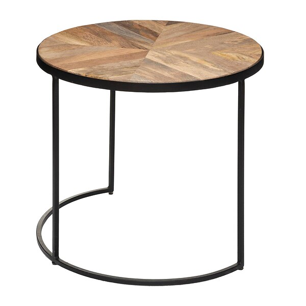 ATMOSPHERA - Lot de 2 tables gigognes "Basile" manguier D51/56cm - large