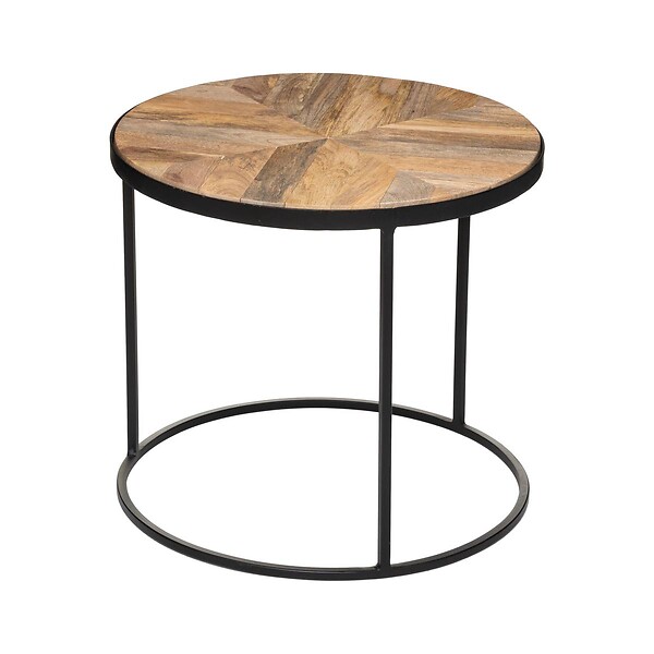 ATMOSPHERA - Lot de 2 tables gigognes "Basile" manguier D51/56cm - large