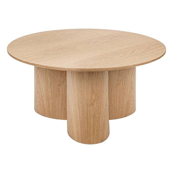 ATMOSPHERA - Table basse Aliona bois naturel D80cm - large