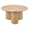 ATMOSPHERA - Table basse Aliona bois naturel D80cm - vignette