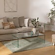 ATMOSPHERA - Table basse "Lenia" transparent 110x55x38cm - vignette