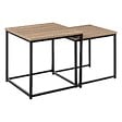 5 FIVE SIMPLY SMART - Lot de 2 tables gigognes "Aliaj" effet chêne naturel - vignette