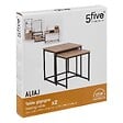 5 FIVE SIMPLY SMART - Lot de 2 tables gigognes "Aliaj" effet chêne naturel - vignette