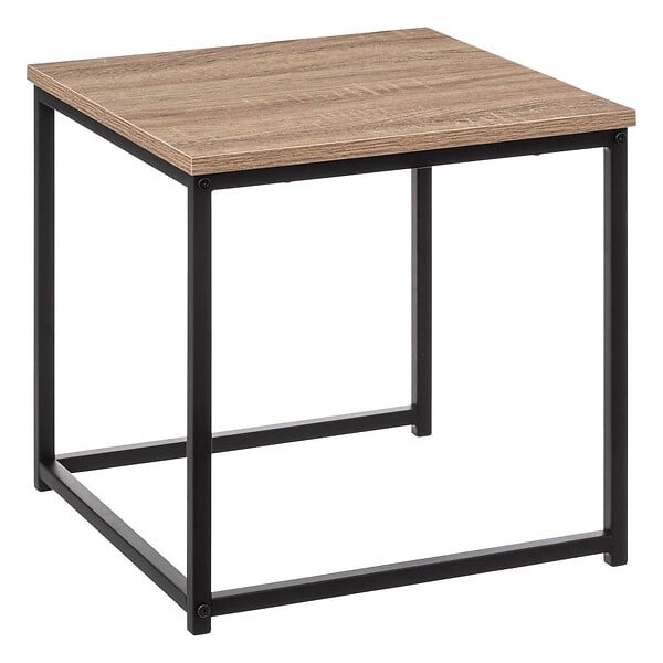 5 FIVE SIMPLY SMART - Lot de 2 tables gigognes "Aliaj" effet chêne naturel - large