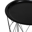 ATMOSPHERA - Table d’appoint "Kumi" noir 40x37x37cm - vignette