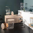 ATMOSPHERA - Table d'appoint "Kumi" blanc D38cm - vignette