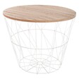 ATMOSPHERA - Table d'appoint "Kumi" blanc D38cm - vignette