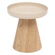 ATMOSPHERA - Table d'appoint "Hercyna" beige D. 40 x H. 41.8 CM - vignette