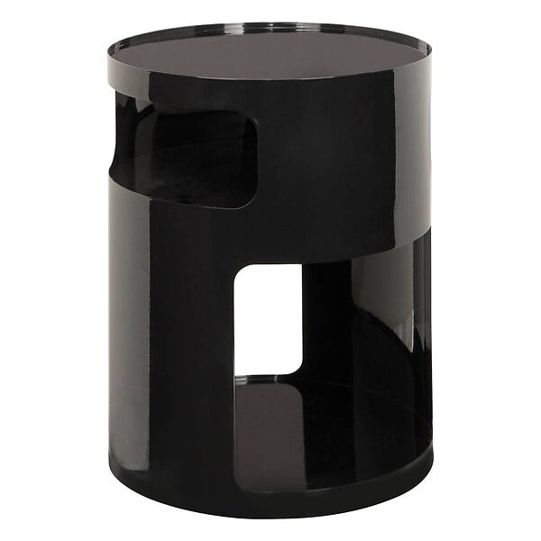 ATMOSPHERA - Table d'appoint Ashdal noir 32,5x32,5cm - large