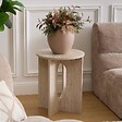 ATMOSPHERA - Table d'appoint Anaya beige 40x40x50cm - vignette