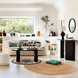 ATMOSPHERA - Table d’appoint "Bloom" ivoire 50,540x40cm - vignette