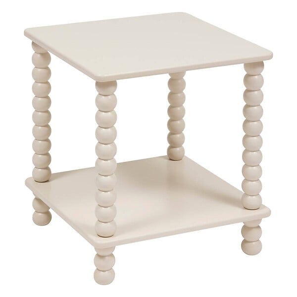 ATMOSPHERA - Table d'appoint Chamlo ivoire 40x40cm - large