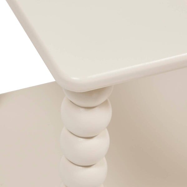 ATMOSPHERA - Table d'appoint Chamlo ivoire 40x40cm - large