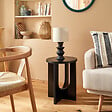ATMOSPHERA - Table d’appoint "Bloom" noir 50,540x40cm - vignette