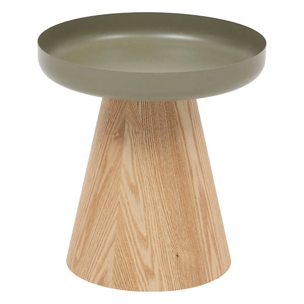 ATMOSPHERA - Table d'appoint "Hercyna" vert de gris D. 40 cm - large