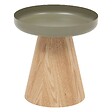 ATMOSPHERA - Table d'appoint "Hercyna" vert de gris D. 40 cm - vignette