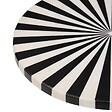 ATMOSPHERA - Table d'appoint Nema noir et blanc 36x36x58,5cm - vignette