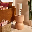 ATMOSPHERA - Table d'appoint Palomba beige 31x31x41,8cm - vignette