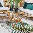 ATMOSPHERA - Table d'appoint "Farah" rotin D59cm - vignette