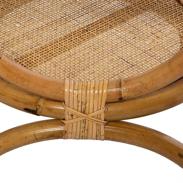 ATMOSPHERA - Table d'appoint "Farah" rotin D59cm - large